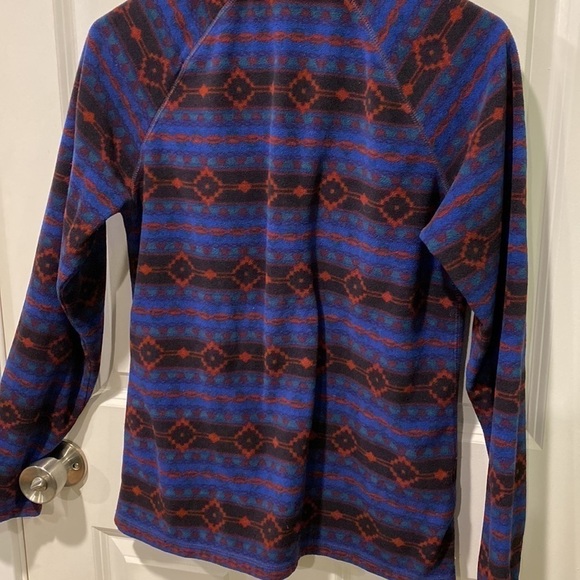 Eddie Bauer Aztec Fleece 1/4 Zip Pullover EUC - Picture 8 of 12